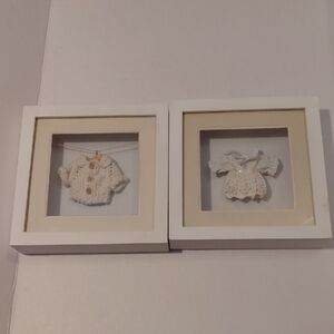 Framed Baby Sweater & Sweater Dress Outfit Wall Art By SixTrees London.New York